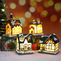 BRAVIX HolidayGlow – Mini Christmas House LED Night Light, Home & Bedroom Holiday Decoration