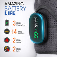 BRAVIX HeatRelief – Electric Shoulder Massager with Heating Pad & Vibration Therapy, Thermal Support Brace