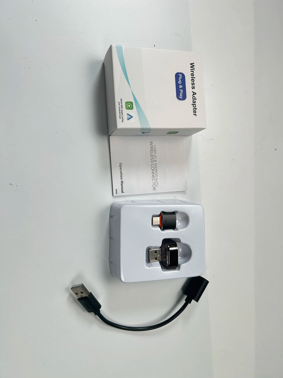 BRAVIX AutoLink – Wireless CarPlay & Android Auto Adapter, Plug & Play Dongle Converts Wired to Wireless, Compact Fast Auto-Connect