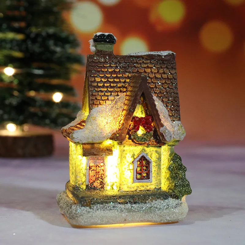 BRAVIX HolidayGlow – Mini Christmas House LED Night Light, Home & Bedroom Holiday Decoration