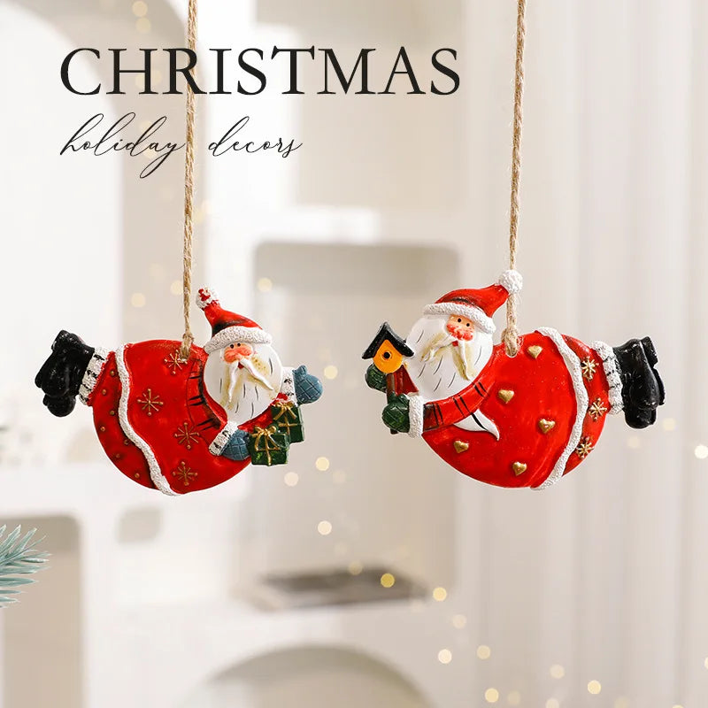 BRAVIX FestiveCharm – Resin Christmas Tree Pendant Ornaments, DIY Handmade Jewelry & Home Decor