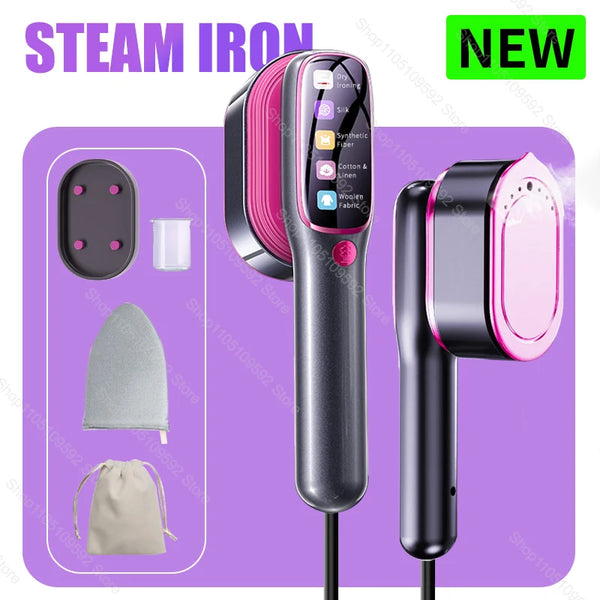 BRAVIX SteamPro – Handheld Garment Steamer, Portable Travel Steam Iron with 5-Speed Thermostat, 1200W