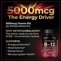 BRAVIX EnergyB12 - Energy, Mood & Immune Support Formula