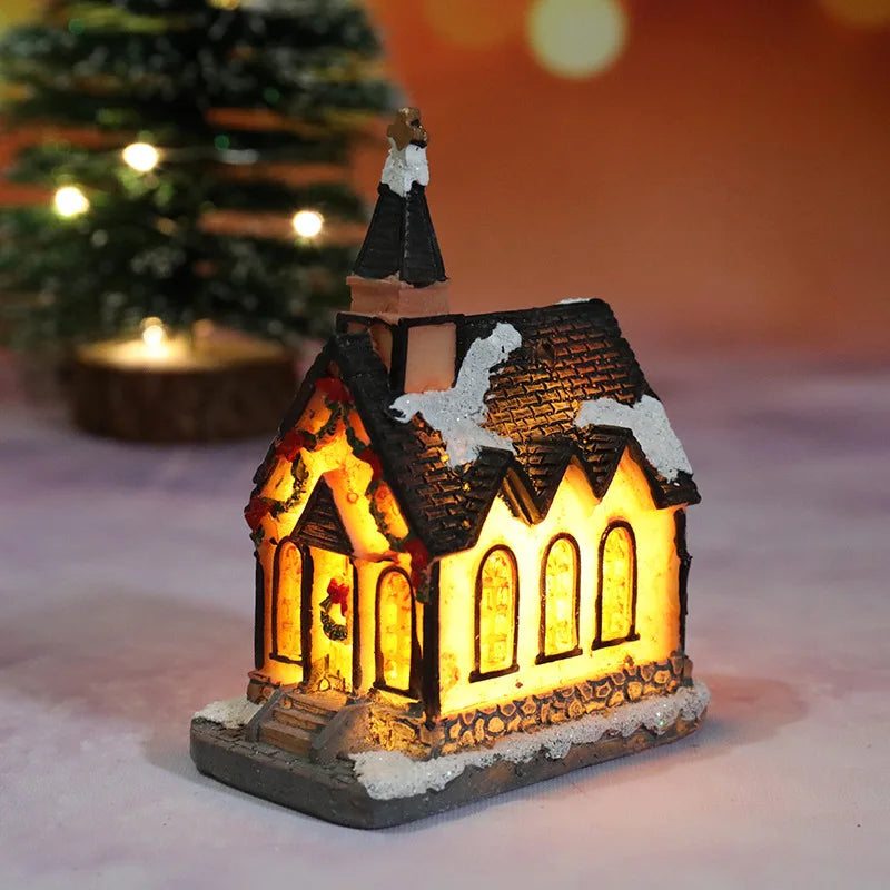 BRAVIX HolidayGlow – Mini Christmas House LED Night Light, Home & Bedroom Holiday Decoration