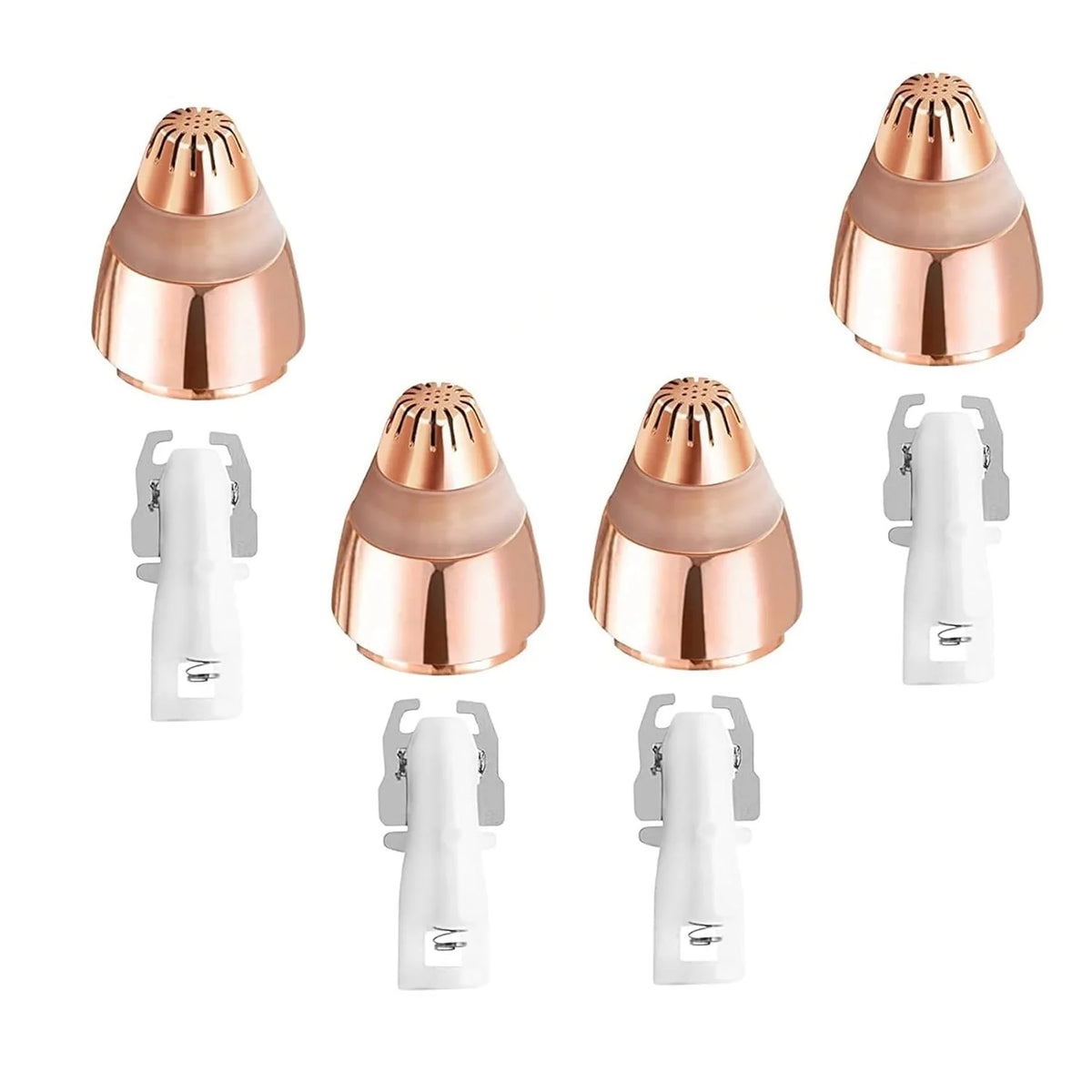 BRAVIX Precision – Facial Hair Remover Replacement Heads, Rose Gold