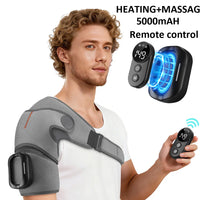 BRAVIX HeatRelief – Electric Shoulder Massager with Heating Pad & Vibration Therapy, Thermal Support Brace