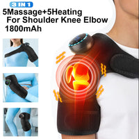 BRAVIX HeatRelief – Electric Shoulder Massager with Heating Pad & Vibration Therapy, Thermal Support Brace