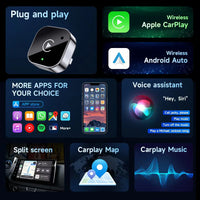 BRAVIX AutoLink – Wireless CarPlay & Android Auto Adapter, Plug & Play Dongle Converts Wired to Wireless, Compact Fast Auto-Connect