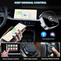 BRAVIX AutoLink – Wireless CarPlay & Android Auto Adapter, Plug & Play Dongle Converts Wired to Wireless, Compact Fast Auto-Connect