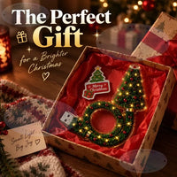 BRAVIX StarGlow – Christmas Projector Light, USB Powered Night Light with 6+ Holiday Patterns, Flexible Tree Lamp