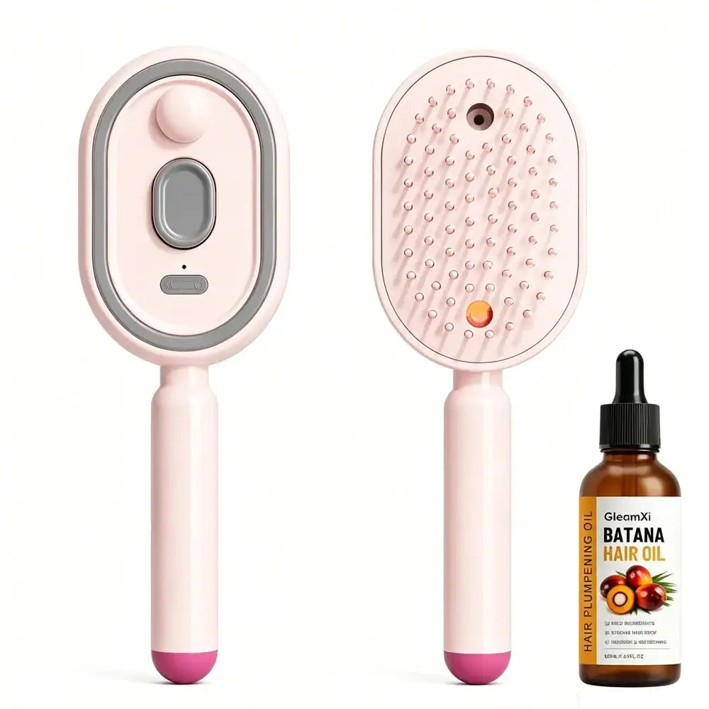 BRAVIX VaporBrush – Anti-Frizz Steaming Detangling Brush