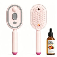 BRAVIX VaporBrush – Anti-Frizz Steaming Detangling Brush