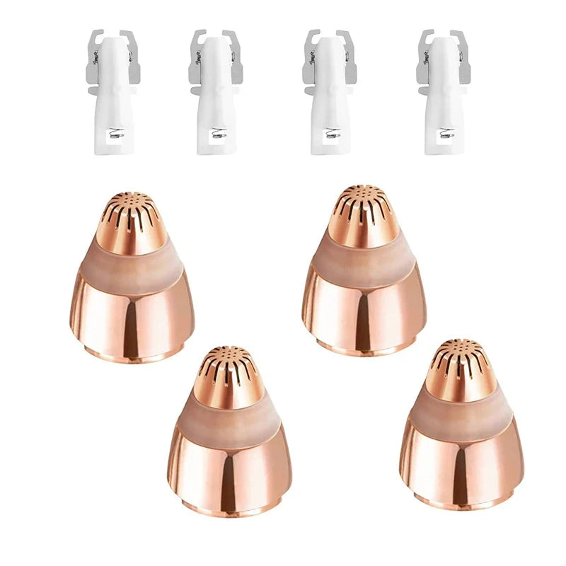 BRAVIX Precision – Facial Hair Remover Replacement Heads, Rose Gold