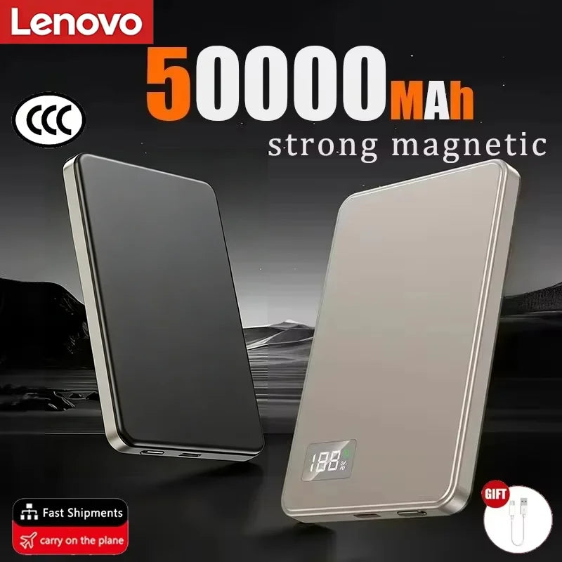 BRAVIX MagCharge – Ultra-Slim Magnetic Wireless Power Bank, Fast Charging for MagSafe