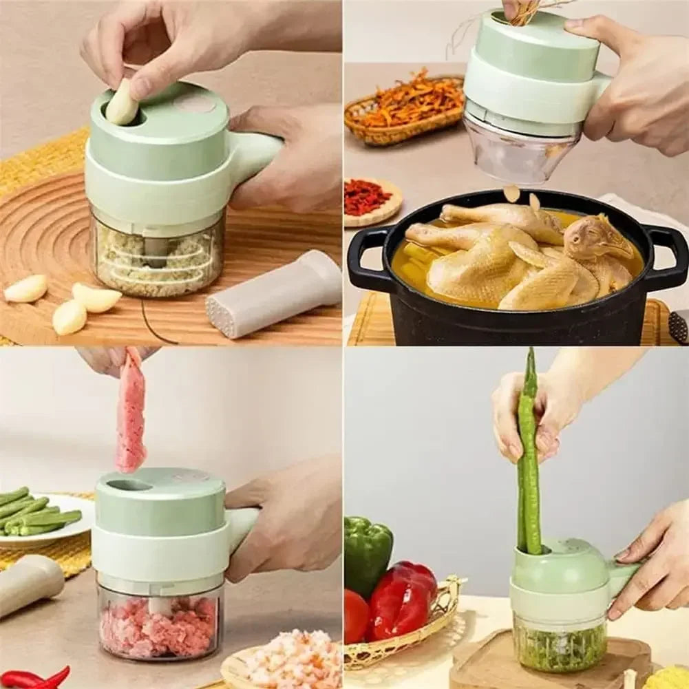BRAVIX ProChef Wireless — 4-in-1 Vegetable Cutter & Mincer