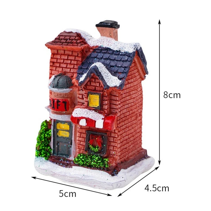 BRAVIX HolidayGlow – Mini Christmas House LED Night Light, Home & Bedroom Holiday Decoration