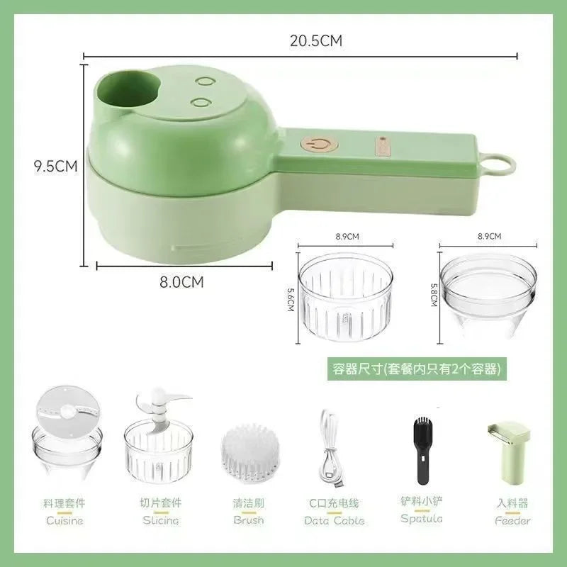 BRAVIX ProChef Wireless — 4-in-1 Vegetable Cutter & Mincer