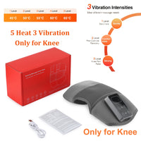 BRAVIX FlexRelief – Heated Vibration Knee Massager, Cordless 3-in-1 Shoulder & Elbow Support with Time