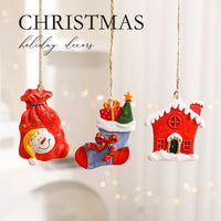 BRAVIX FestiveCharm – Resin Christmas Tree Pendant Ornaments, DIY Handmade Jewelry & Home Decor