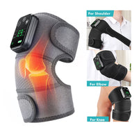 BRAVIX FlexRelief – Heated Vibration Knee Massager, Cordless 3-in-1 Shoulder & Elbow Support with Time