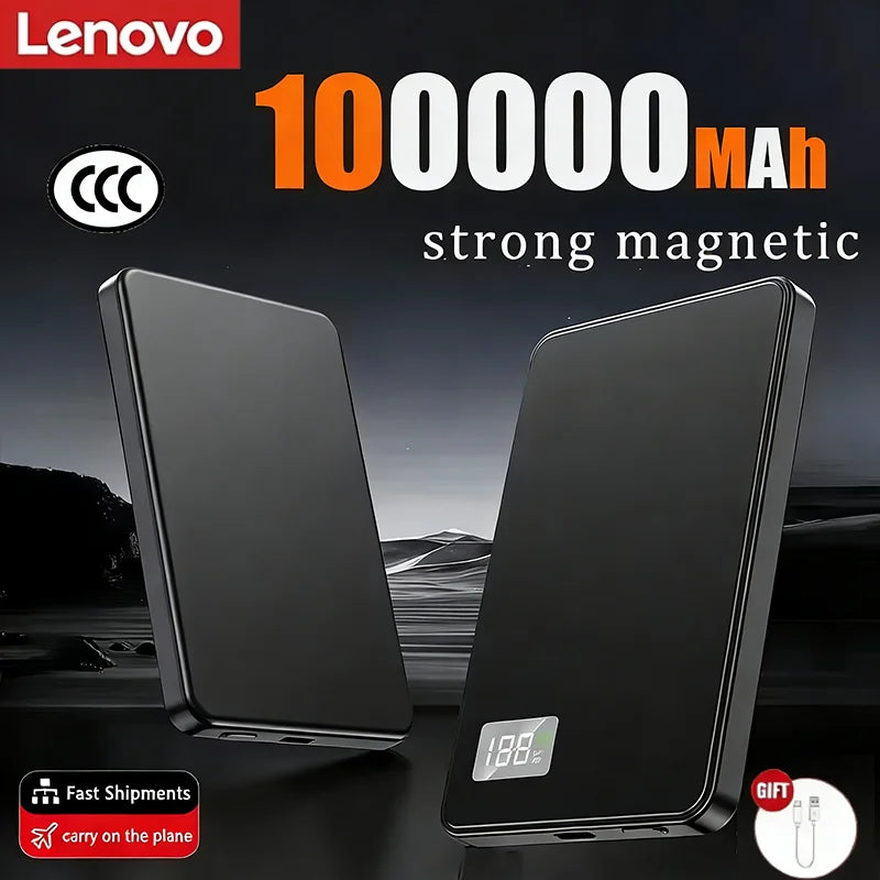 BRAVIX MagCharge – Ultra-Slim Magnetic Wireless Power Bank, Fast Charging for MagSafe