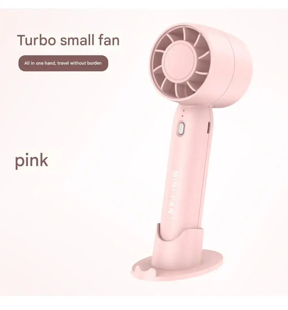 BRAVIX TurboBreeze – Portable Handheld Mini Fan, USB Rechargeable