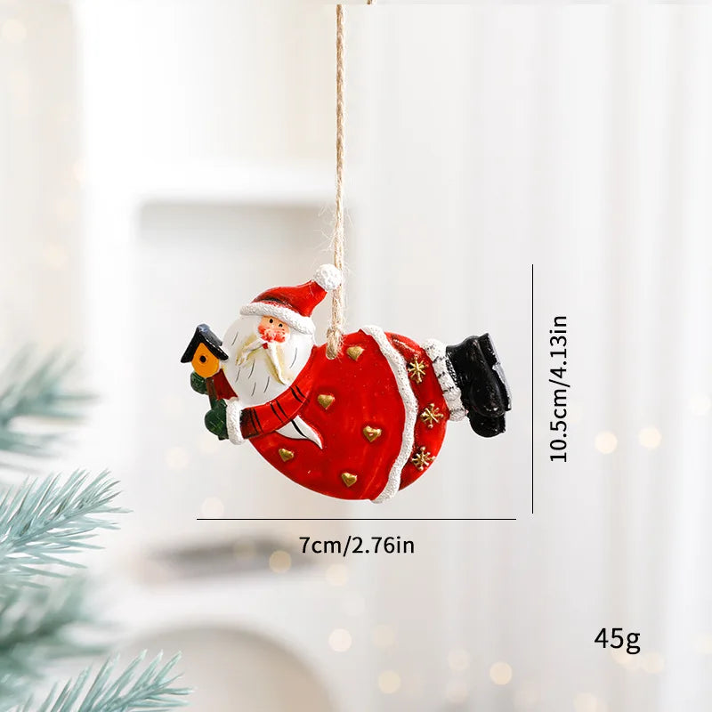 BRAVIX FestiveCharm – Resin Christmas Tree Pendant Ornaments, DIY Handmade Jewelry & Home Decor