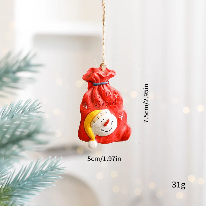 BRAVIX FestiveCharm – Resin Christmas Tree Pendant Ornaments, DIY Handmade Jewelry & Home Decor