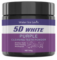 BRAVIX PurpleGlow – Purple Teeth Whitening Powder, Sulfate-Free Stain Removal & Color Correction, Portable for Daily Use