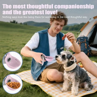 BRAVIX PawHydrate – 2-in-1 Portable Dog Water Bottle, 285ML