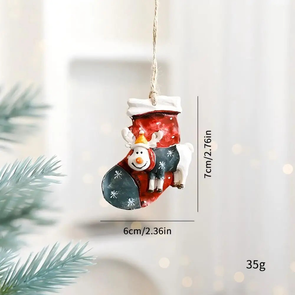 BRAVIX FestiveCharm – Resin Christmas Tree Pendant Ornaments, DIY Handmade Jewelry & Home Decor
