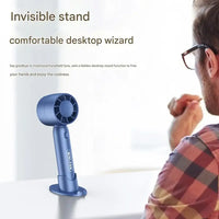 BRAVIX TurboBreeze – Portable Handheld Mini Fan, USB Rechargeable