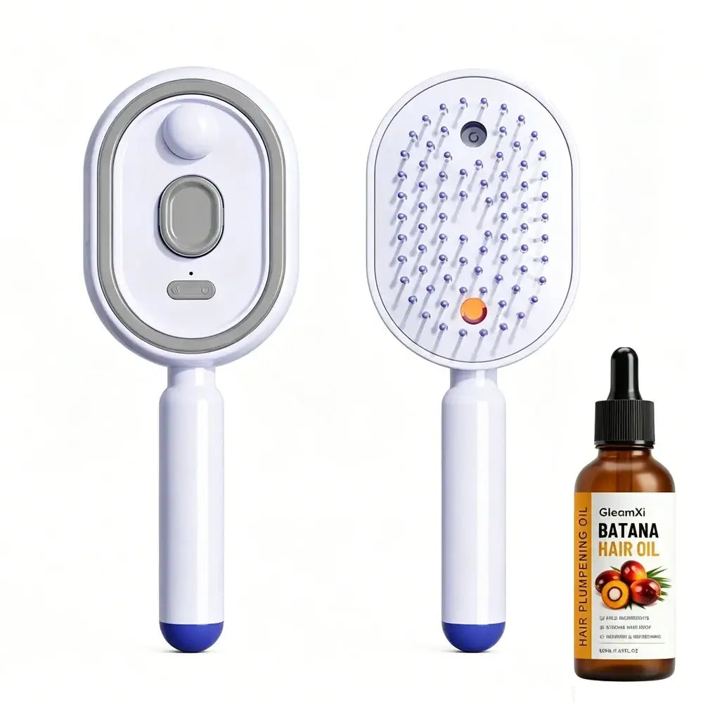 BRAVIX VaporBrush – Anti-Frizz Steaming Detangling Brush