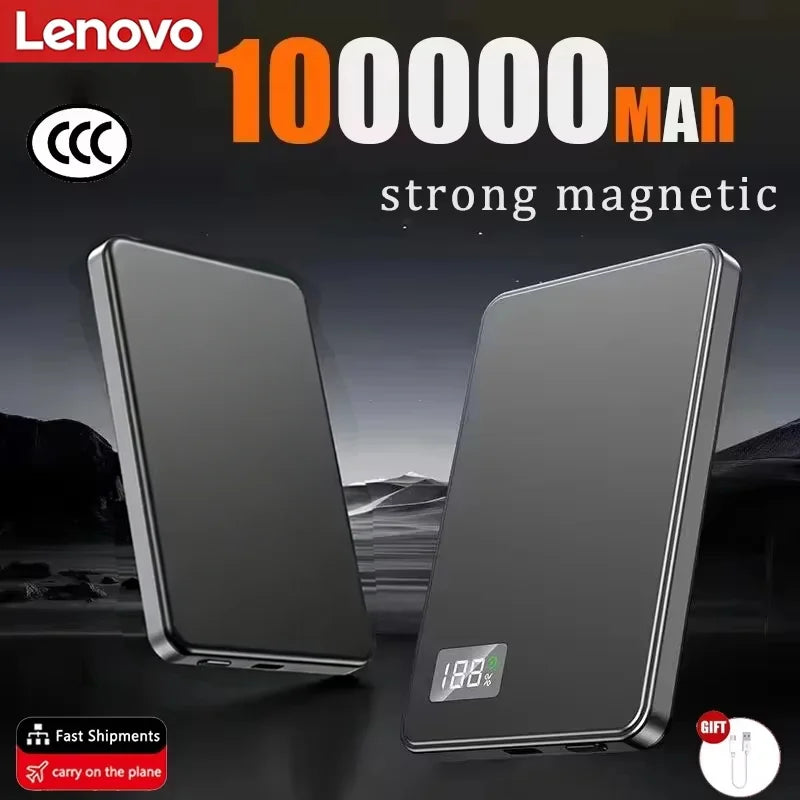 BRAVIX MagCharge – Ultra-Slim Magnetic Wireless Power Bank, Fast Charging for MagSafe