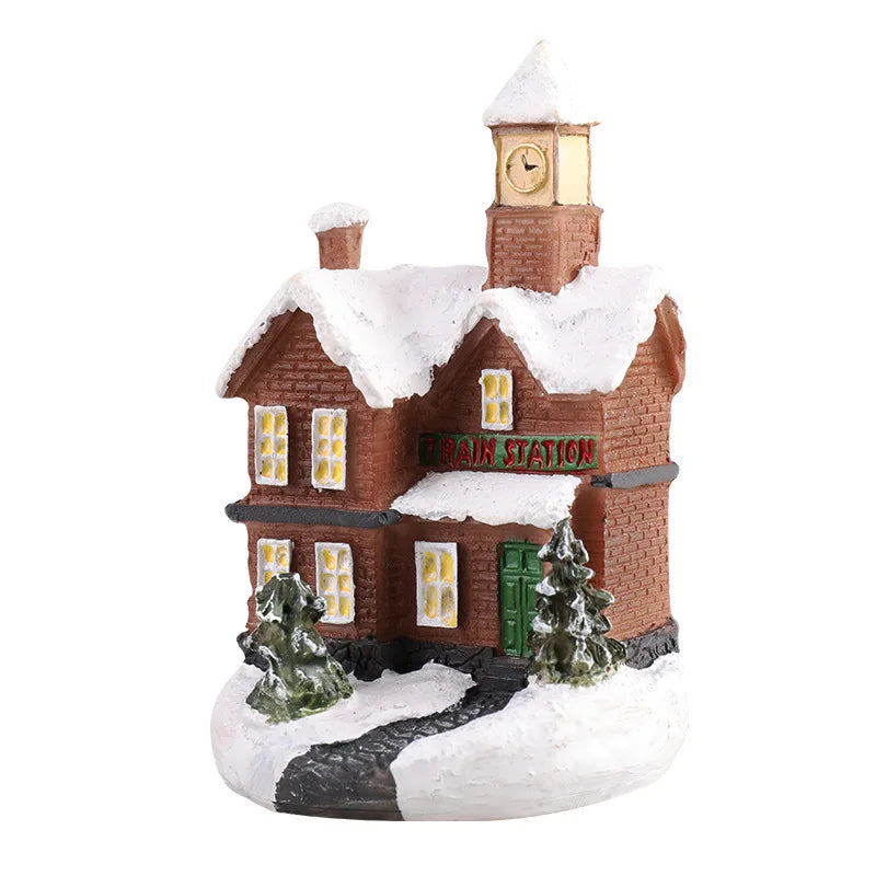 BRAVIX HolidayGlow – Mini Christmas House LED Night Light, Home & Bedroom Holiday Decoration