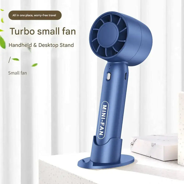 BRAVIX TurboBreeze – Portable Handheld Mini Fan, USB Rechargeable