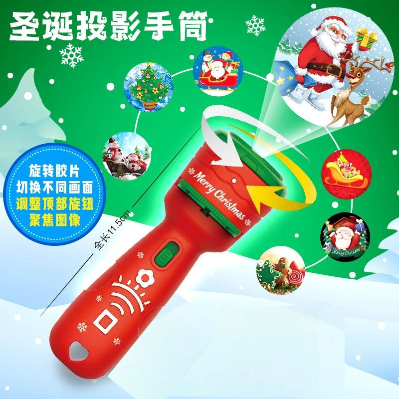 BRAVIX StarGlow – Christmas Projector Light, USB Powered Night Light with 6+ Holiday Patterns, Flexible Tree Lamp