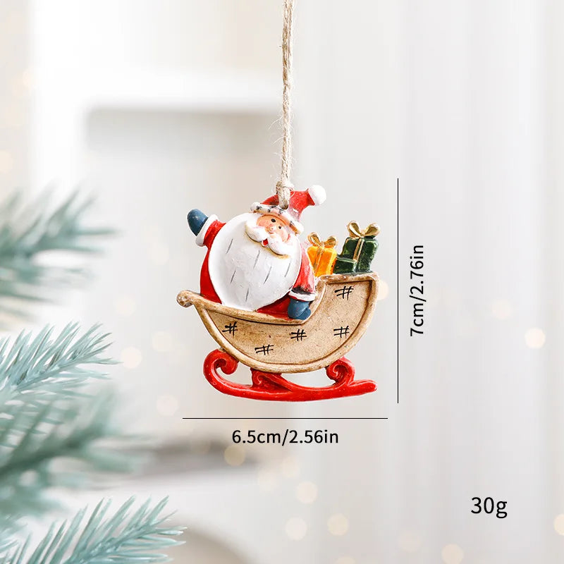 BRAVIX FestiveCharm – Resin Christmas Tree Pendant Ornaments, DIY Handmade Jewelry & Home Decor