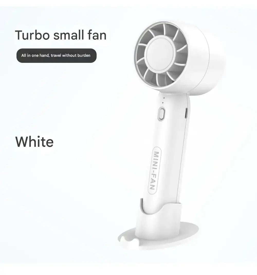 BRAVIX TurboBreeze – Portable Handheld Mini Fan, USB Rechargeable