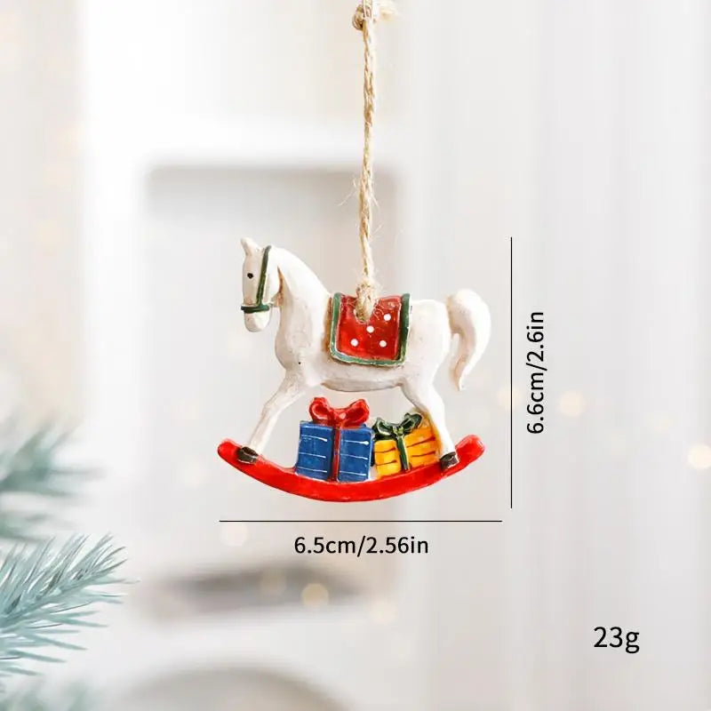 BRAVIX FestiveCharm – Resin Christmas Tree Pendant Ornaments, DIY Handmade Jewelry & Home Decor