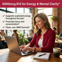 BRAVIX EnergyB12 - Energy, Mood & Immune Support Formula
