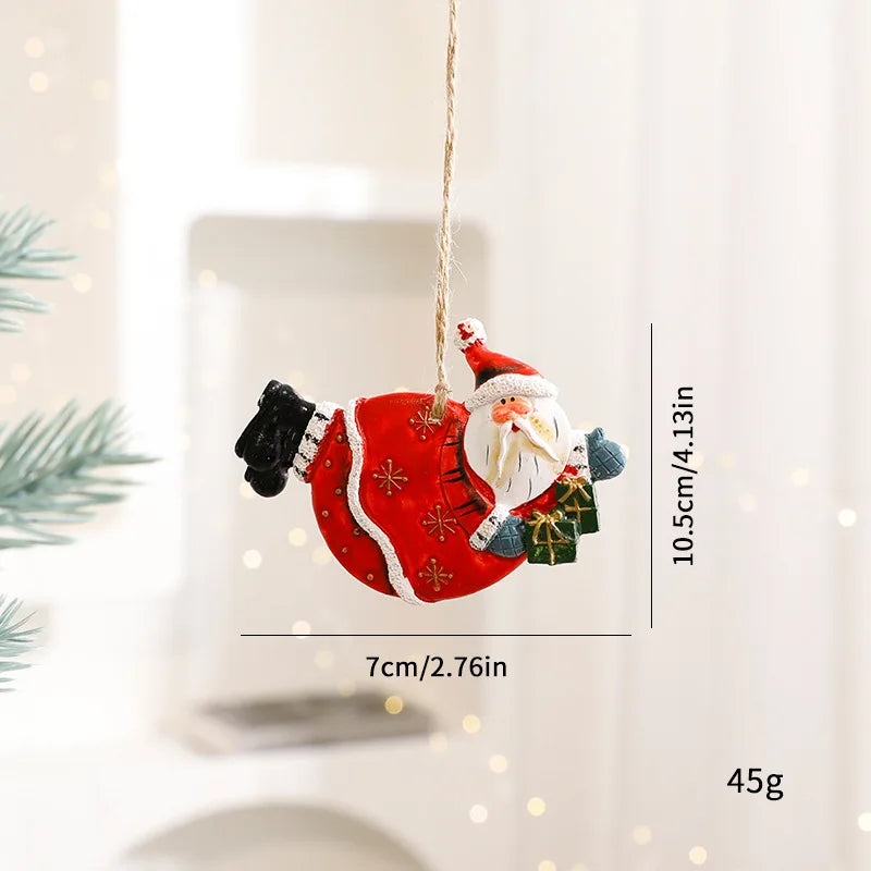 BRAVIX FestiveCharm – Resin Christmas Tree Pendant Ornaments, DIY Handmade Jewelry & Home Decor