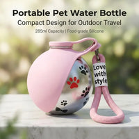 BRAVIX PawHydrate – 2-in-1 Portable Dog Water Bottle, 285ML