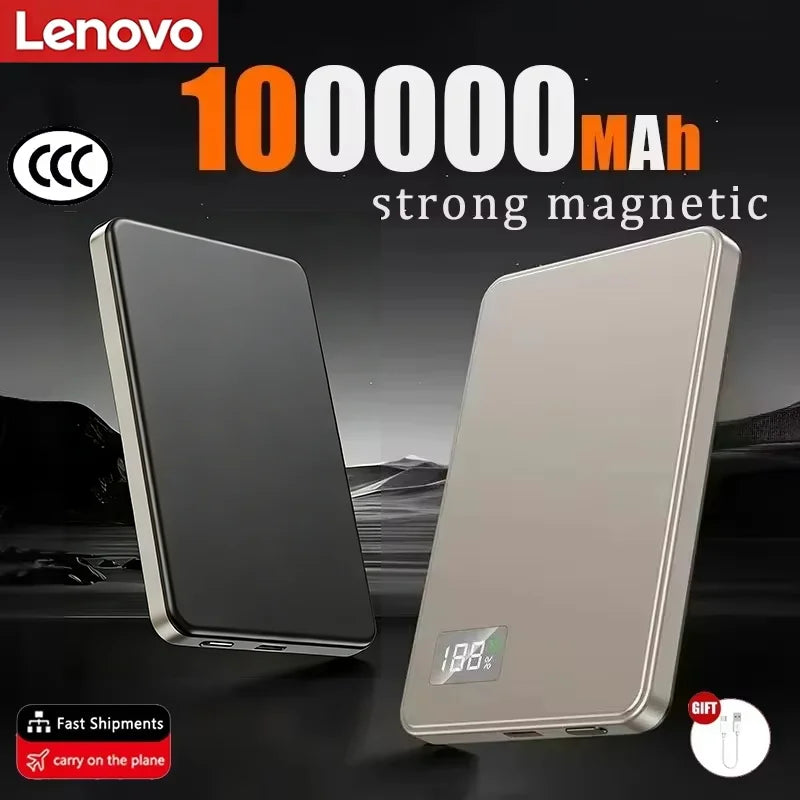 BRAVIX MagCharge – Ultra-Slim Magnetic Wireless Power Bank, Fast Charging for MagSafe