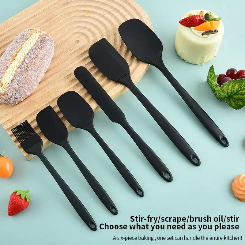 BRAVIX ChefCraft – 6-Piece Silicone Kitchen Utensil Set