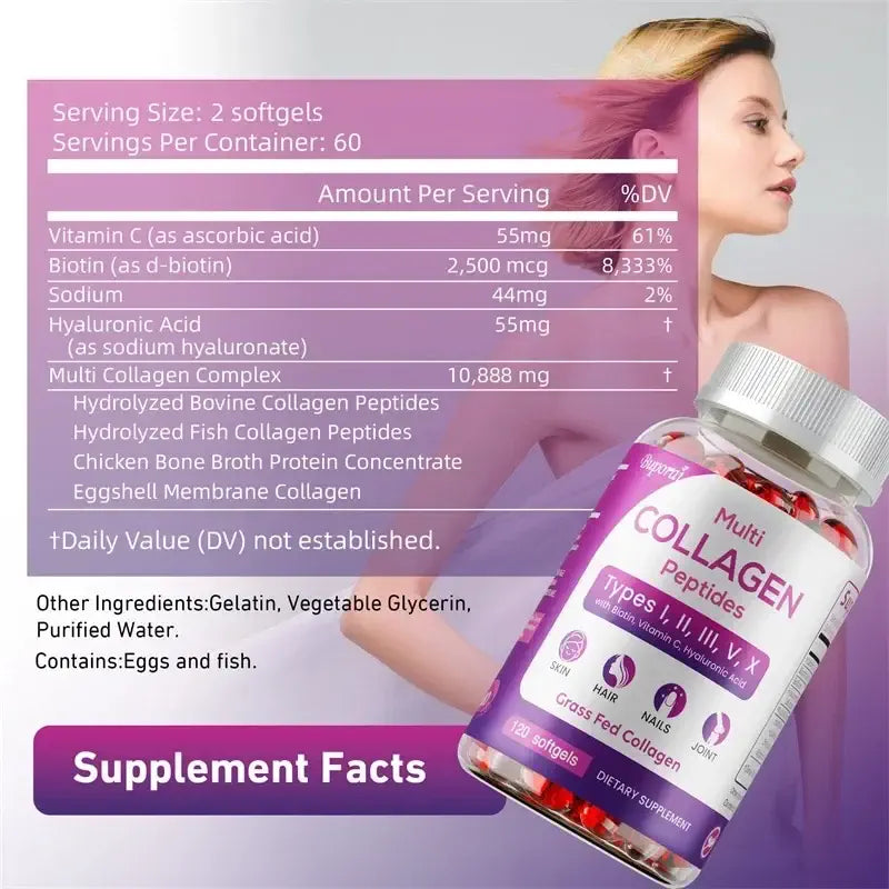 BRAVIX VitalCollagen - Collagen Peptides for Skin, Hair, Nails & Gut Health