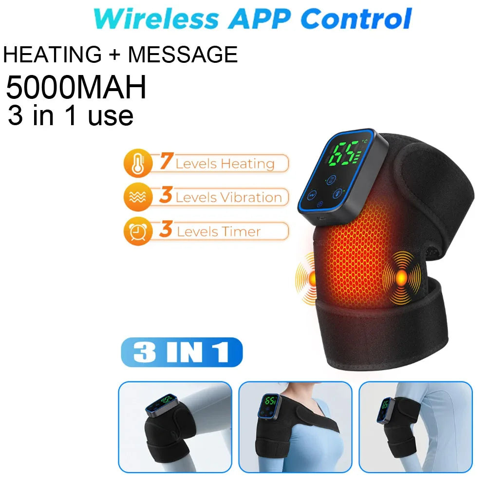 BRAVIX HeatRelief – Electric Shoulder Massager with Heating Pad & Vibration Therapy, Thermal Support Brace