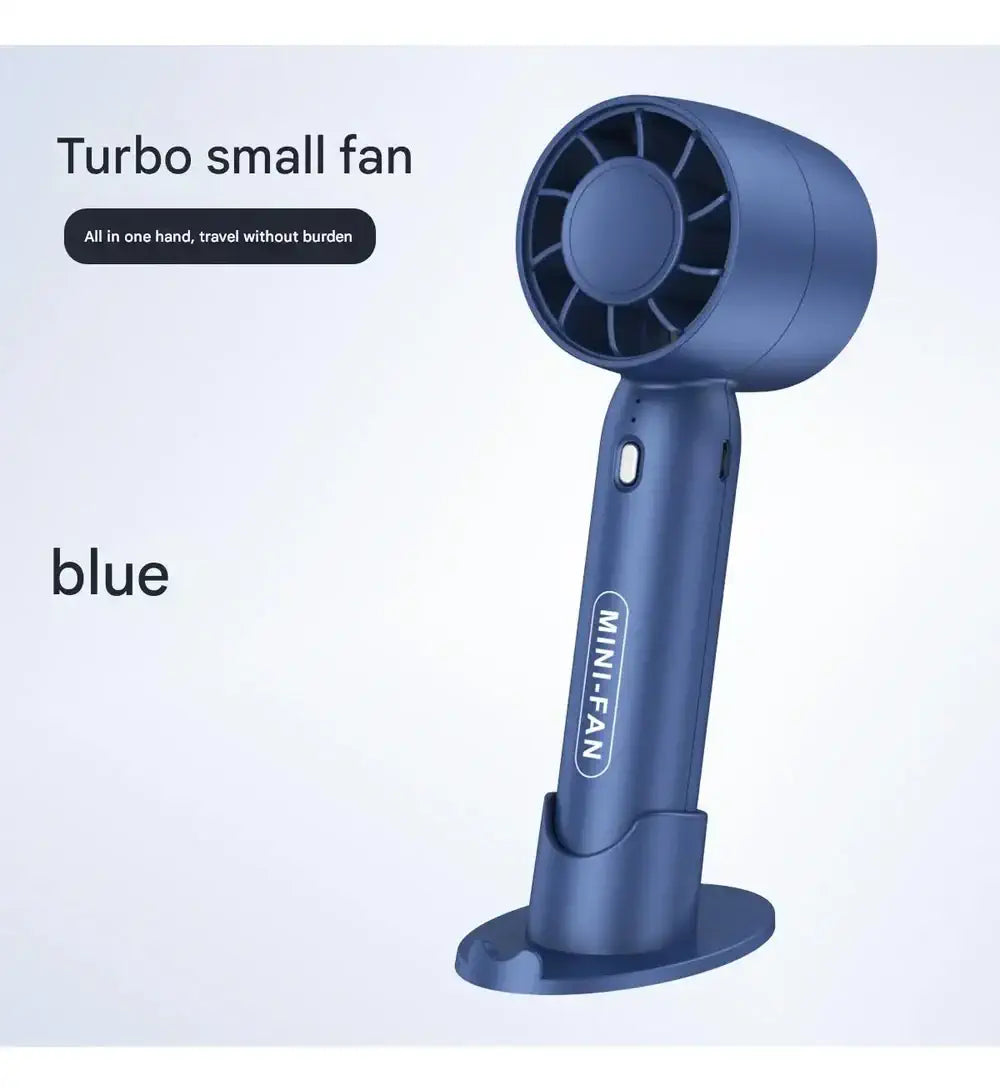 BRAVIX TurboBreeze – Portable Handheld Mini Fan, USB Rechargeable